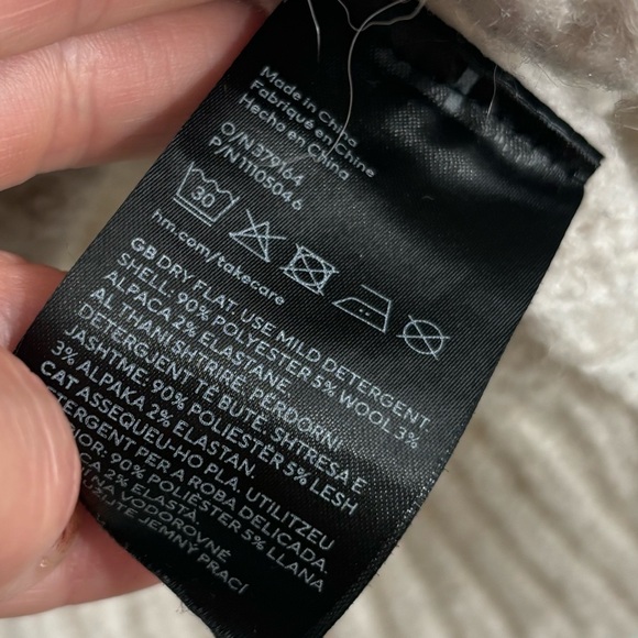 H&M chunky wool-alpaca blend sweater S - Picture 4 of 7
